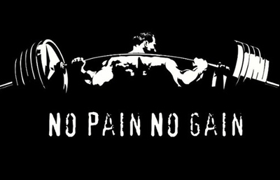 testépítés: no pain-no gain