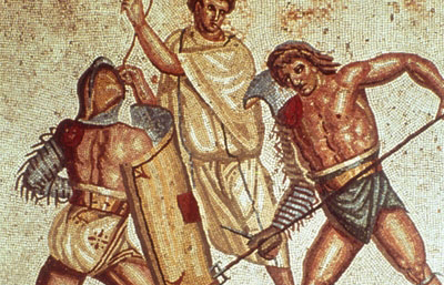 ókori gladiátorok testépítése, edzése